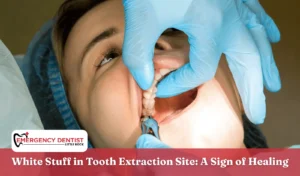 White Stuff in Tooth Extraction Site A Sign of Healing